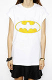 East Knitting 2017 New Fashion Brand Women T-shirts printed Batman short sleeve t shirts Stretch Cotton tees Modal tops