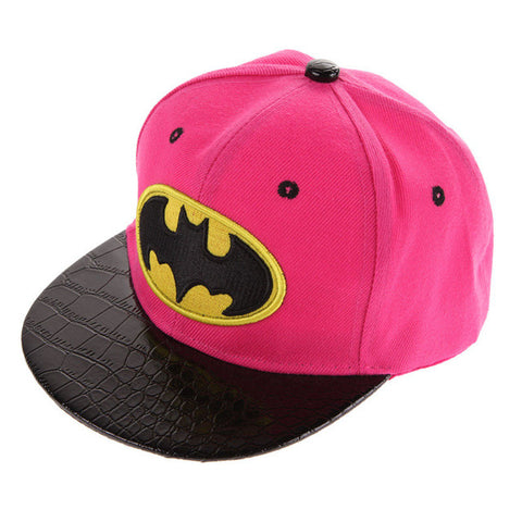 Kids Cartoon Casquette Flat Snapback Batman Cap Children Embroidery Cotton Baseball Cap Baby Boys and Girls Hip-Hop Hats