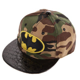 Kids Cartoon Casquette Flat Snapback Batman Cap Children Embroidery Cotton Baseball Cap Baby Boys and Girls Hip-Hop Hats