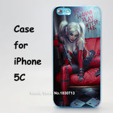 Batman Harley Quinn blood blonde sexy Design hard transparent clear Skin Cover Case for Apple iPhone 7 6 6s Plus SE 5 5s 4 4s 5c