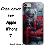 Batman Harley Quinn blood blonde sexy Design hard transparent clear Skin Cover Case for Apple iPhone 7 6 6s Plus SE 5 5s 4 4s 5c