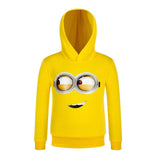 iMucci Baby Boy Yellow Minions Long Sleeve Cartoon Hoody SpongeBob Sweatershirt Kids Hoodies With Caps Children Boy Clothing