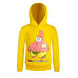 iMucci Baby Boy Yellow Minions Long Sleeve Cartoon Hoody SpongeBob Sweatershirt Kids Hoodies With Caps Children Boy Clothing