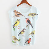 New 2017 summer for Tshirt women style thin plus size loose batwing sleeve women's T-shirt minion and Spongebob print Tops Tees