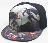 Kids Baseball Cap Fashion Iron Man Captain Superman Batman Spider-Man One Piece Snapback Caps Children Boys Hip Hop Hat 2203