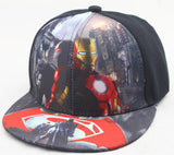 Kids Baseball Cap Fashion Iron Man Captain Superman Batman Spider-Man One Piece Snapback Caps Children Boys Hip Hop Hat 2203