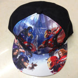 Kids Baseball Cap Fashion Iron Man Captain Superman Batman Spider-Man One Piece Snapback Caps Children Boys Hip Hop Hat 2203