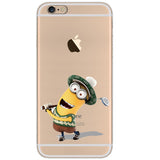 soft tpu Silicone Cute Coque Despicable Me Yellow Minion Cover Sofe Minion Case For iphone 7 7Plus 6 6s 6Plus 5 5S SE 4 4S
