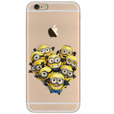 soft tpu Silicone Cute Coque Despicable Me Yellow Minion Cover Sofe Minion Case For iphone 7 7Plus 6 6s 6Plus 5 5S SE 4 4S