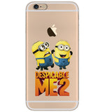 soft tpu Silicone Cute Coque Despicable Me Yellow Minion Cover Sofe Minion Case For iphone 7 7Plus 6 6s 6Plus 5 5S SE 4 4S