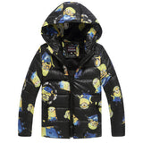 2017 minion Jackets Children Clothing Winter New outerwear kids clothes 3-10 yrs boys hoodies fashion coat boys jackets
