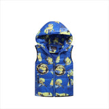 2017 minion Jackets Children Clothing Winter New outerwear kids clothes 3-10 yrs boys hoodies fashion coat boys jackets