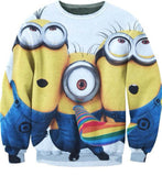 Alisister Cute women/men Cartoon Hoodies Despicable Me Print 3d Sweatshirt Kawaii Minions Clothes Harajuku Hoodie Tops