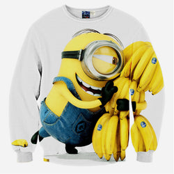 Alisister Cute women/men Cartoon Hoodies Despicable Me Print 3d Sweatshirt Kawaii Minions Clothes Harajuku Hoodie Tops