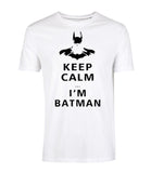 New Fashion Funny Keep Calm I Am Batman Printed T-Shirts O-Neck Streetwear Men's fitness crossfit Tshirt Summer Hip Hop mmaTops