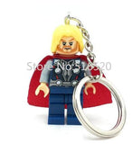 Starwars Marvel Avengers Captain America Ironman Spiderman Deadpool Darth Vader Superman Batman With Legoes Keychain Mini figure