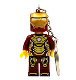 Starwars Marvel Avengers Captain America Ironman Spiderman Deadpool Darth Vader Superman Batman With Legoes Keychain Mini figure
