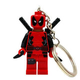 Starwars Marvel Avengers Captain America Ironman Spiderman Deadpool Darth Vader Superman Batman With Legoes Keychain Mini figure