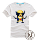 Minions Cosplay Wolverines T Shirt Super Hero Men Boy The Cartoon Comic Movie T-Shirt Geek Tshirt Tee
