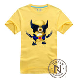 Minions Cosplay Wolverines T Shirt Super Hero Men Boy The Cartoon Comic Movie T-Shirt Geek Tshirt Tee