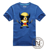 Minions Cosplay Wolverines T Shirt Super Hero Men Boy The Cartoon Comic Movie T-Shirt Geek Tshirt Tee