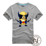 Minions Cosplay Wolverines T Shirt Super Hero Men Boy The Cartoon Comic Movie T-Shirt Geek Tshirt Tee