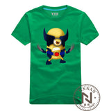 Minions Cosplay Wolverines T Shirt Super Hero Men Boy The Cartoon Comic Movie T-Shirt Geek Tshirt Tee