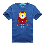 Minions Super Hero T-Shirt Cartoon Comic Superman Batman Captain America Spiderman Hulk Thor Movie T Shirts Tshirt Geek Tee