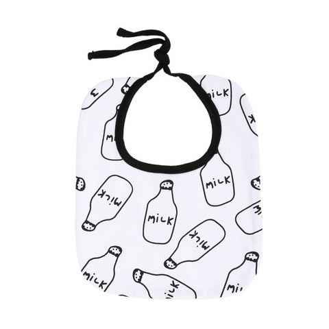 Baby Bibs Batman Clouds Cross Grid Towel Cotton Children Infant Saliva Towels Girls Boys Bandana Bibs Black with White