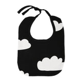 Baby Bibs Batman Clouds Cross Grid Towel Cotton Children Infant Saliva Towels Girls Boys Bandana Bibs Black with White