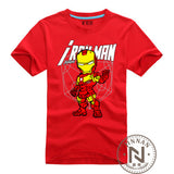 Iron Man T-Shirt Men Boy T Shirt Cartoon The Avengers Movie Tshirt Clothing Super Hero Ironman Tee