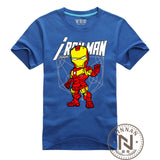 Iron Man T-Shirt Men Boy T Shirt Cartoon The Avengers Movie Tshirt Clothing Super Hero Ironman Tee