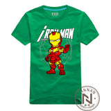 Iron Man T-Shirt Men Boy T Shirt Cartoon The Avengers Movie Tshirt Clothing Super Hero Ironman Tee