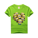 Amapo  boys summer new style  T-shirt cute pattern print boys girls t shirts  Cotton 8 color for 3-14 T kids