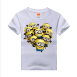 Amapo  boys summer new style  T-shirt cute pattern print boys girls t shirts  Cotton 8 color for 3-14 T kids