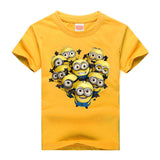 Amapo  boys summer new style  T-shirt cute pattern print boys girls t shirts  Cotton 8 color for 3-14 T kids