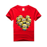 Amapo  boys summer new style  T-shirt cute pattern print boys girls t shirts  Cotton 8 color for 3-14 T kids