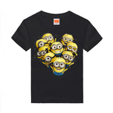 Amapo  boys summer new style  T-shirt cute pattern print boys girls t shirts  Cotton 8 color for 3-14 T kids