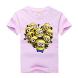 Amapo  boys summer new style  T-shirt cute pattern print boys girls t shirts  Cotton 8 color for 3-14 T kids