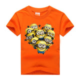 Amapo  boys summer new style  T-shirt cute pattern print boys girls t shirts  Cotton 8 color for 3-14 T kids