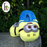 LCX 3D minions slippers woman Winter Warm slippers Despicable Minion Stewart Figure Shoes Plush Toy Home Slipper One Size Doll