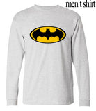 2017 new Cartoon Batman print T Shirt Men long sleeve Cotton fitness tshirt male hip-hop funny brand clothing harajuku punk tops