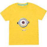 iMucci 110-150CM Yellow Minion Cartoon Kids T Shirt Minions Child Boy Summer Short Sleeve T-Shirt Boys Clothes Tops