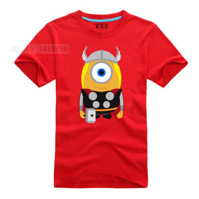Minions Thor Super Hero T-Shirt Men Comic Movie T Shirts Tshirt Geek