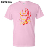 Eqmpowy New Iron Man T Shirt Men T-Shirt Cartoon Ironman The Avengers Super Hero Comic Movie Tshirt Geek Tee