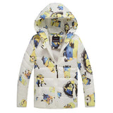 New Minions Baby Girls Boys Jacket Kids Hoodies Winter Warm thick Coat Children Cartoon Lovely Outerwear