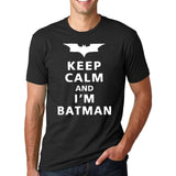 Keep Calm I Am Batman 2017 Summer pp Fashion letter cotton T-Shirts crossfit Men's O-Neck hip-hop Tee shirt brand Tops homme