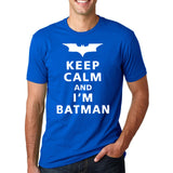 Keep Calm I Am Batman 2017 Summer pp Fashion letter cotton T-Shirts crossfit Men's O-Neck hip-hop Tee shirt brand Tops homme