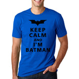 Keep Calm I Am Batman 2017 Summer pp Fashion letter cotton T-Shirts crossfit Men's O-Neck hip-hop Tee shirt brand Tops homme