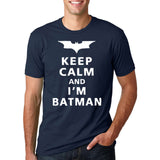 Keep Calm I Am Batman 2017 Summer pp Fashion letter cotton T-Shirts crossfit Men's O-Neck hip-hop Tee shirt brand Tops homme